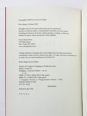 Fledgling – Octavia Butler – Seven Stories Press – Fourth Printing