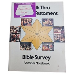 Walk Thru The Old Testament Bible Survey Seminar Notebook Bruce Wilkinson Vtg