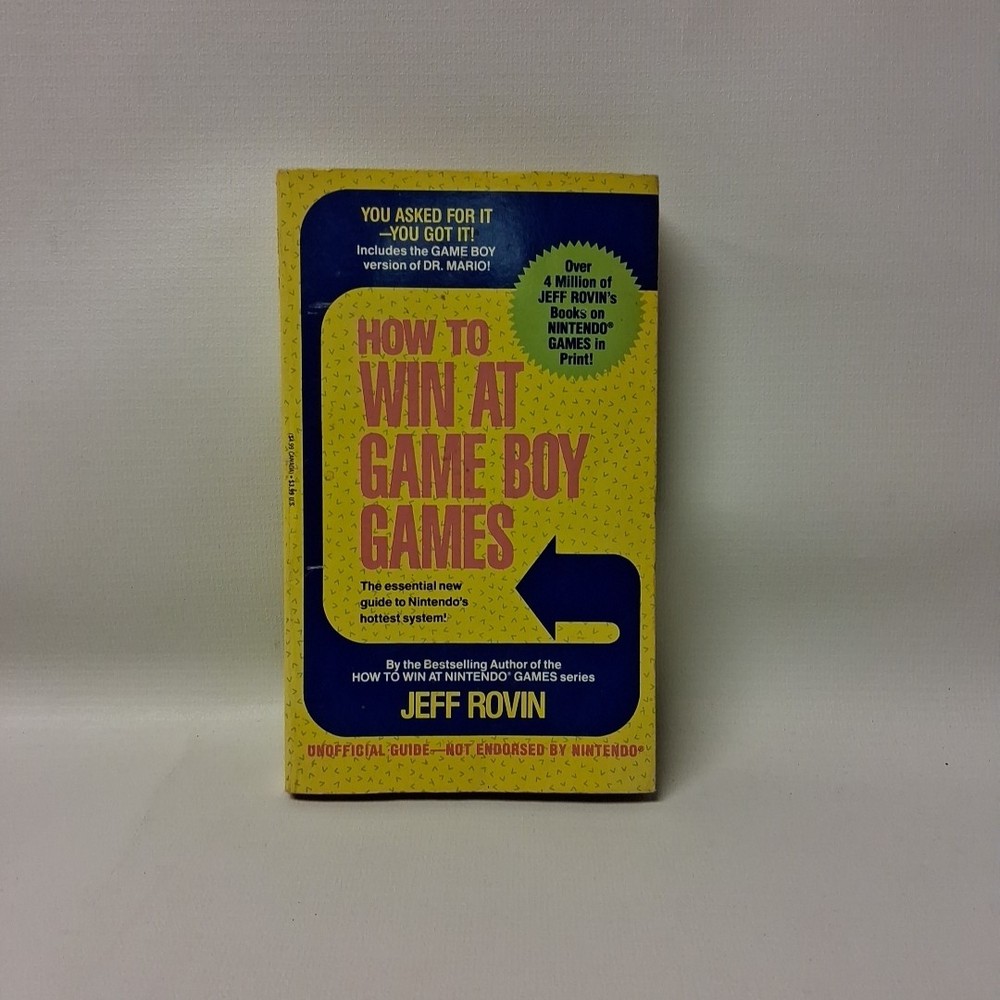 HOW TO WIN AT GAME BOY GAMES 1991 First printing 214 pages Vintage