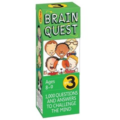 BRAIN QUEST 3RD GRADE Q&A CARDS: 1000 QUESTIONS AND ANSWERS TO CHAL… Susan Bis