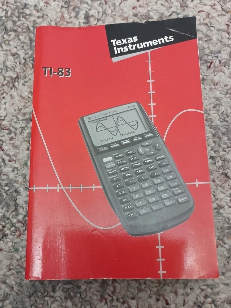 Texas Instruments Guidebook for TI-83 Graphing Calculator Book Manual