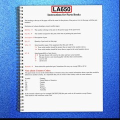 KUBOTA LA650 Loader Illustrated Parts List Manual – WIRE SECURED – TOUGH JACKET