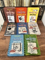 Hardcover Books 3/5/8/10 from “Diary of a Wimpy Kid” Book Series