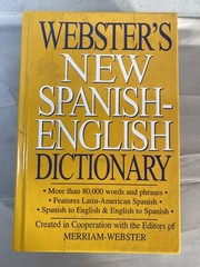Webster’s New Spanish-English Dictionary – 2001 Jumbo Hardcover 740 Pages