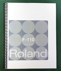 Roland F-110 Owner’s Instruction Manual: 84 Pages & Protective Covers!