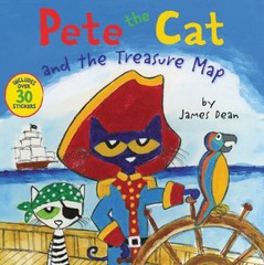 Pete the Cat and the Treasure Map – Paperback By Dean, James – GOOD