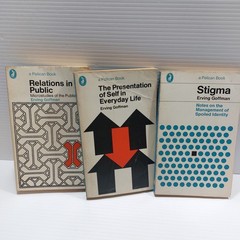 Erving Goffman Book Lot Bundle x 3 Presentation of Self Stigma Pelican paperback