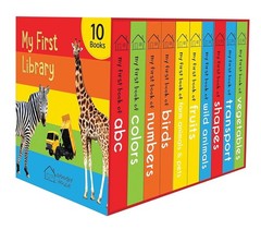 My First Library: Boxset of 10 Board Books for Kids new