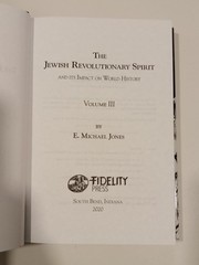 Jewish Revolutionary Spirit, Volume 3 by Michael Jones HB