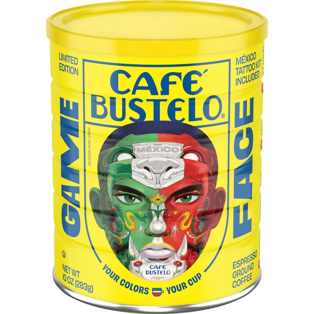 Cafe Bustelo Espresso Style Dark Roast Ground Coffee, 10 oz Can
