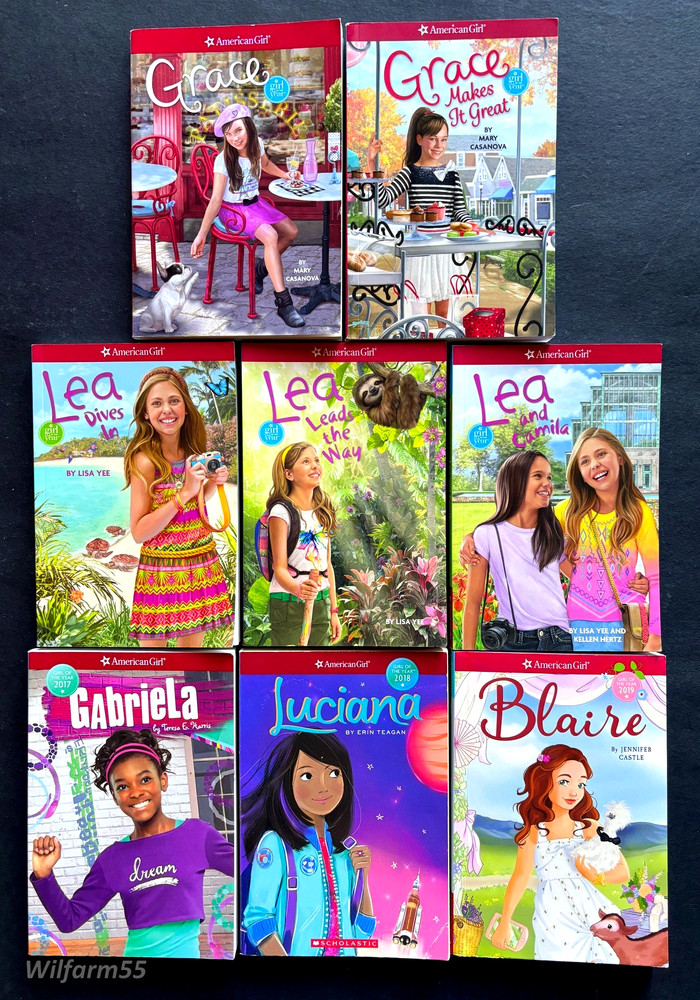 8 Lot AMERICAN GIRL Books GIRL OF THE YEAR 2015, 2016, 2017, 2018, 2019