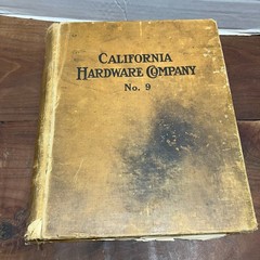 California Hardware Company No. 9 1932 Los Angeles Trade Catalog Illustrated