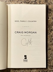 God, Family, Country SIGNED by Craig Morgan – 1st Printing Near Fine Hardcover