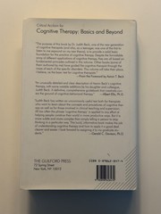 Cognitive Therapy: Basics and Beyond Judith S. Beck HC The Guilford Press