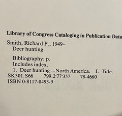 Deer Hunting by Richard P. Smith 1978 HC/DJ Vintage Classic Book
