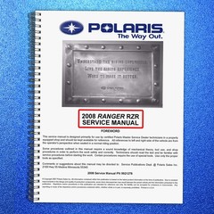 POLARIS RANGER RZR 800 Service Manual YR 2008 – CLOSURE – COVERED – XL FOLDOUTS