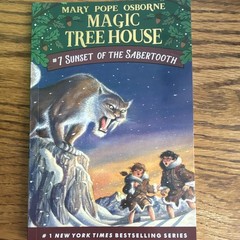 Magic Tree House #7 Sunset of the Sabertooth Mary Po Osborne PB 1996 Illus