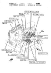 YANMAR B6-1PR B6-2PR Crawler Backhoe Parts Catalog Manual, FOLDOUTS