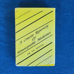A CONCISE REPERTORY OF HOMOEPATHIC MEDICINES ; PUBLISHED IN INDIA ; 410 PAGES