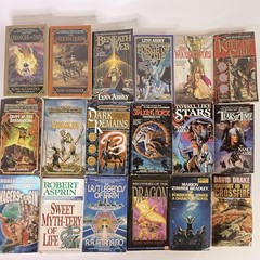 Vintage Lot 18 Sci-Fi Fantasy PB Books Alexander Abbey Asprin Bradley Drake Set