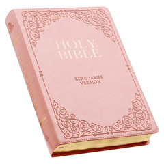 KJV Holy Bible, Giant Print Full-Size Faux Leather Red Letter Edition – Thumb