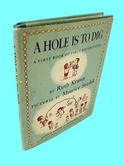 Rare Antique A Hole Is To Dig Ruth Krauss Maurice Sendak 1st Edition 2nd Pri…
