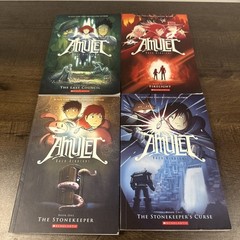 Amulet Books Lot 1 2 4 7 Set Paperback Book Collection By Kazu Kibuishi W5