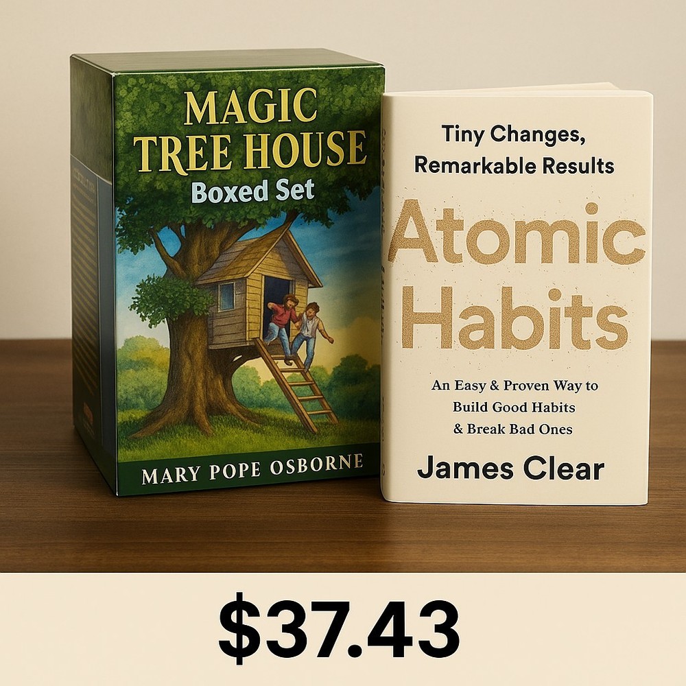 Magic Tree House plus Atomic Habits Combined Package For Only $37.43