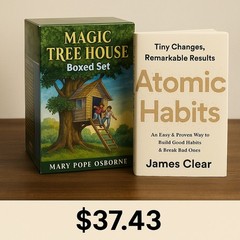 Magic Tree House plus Atomic Habits Combined Package For Only $37.43
