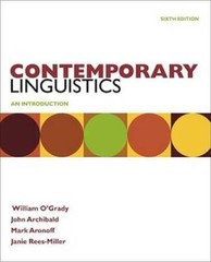 Contemporary Linguistics – Paperback By OGrady, William – GOOD