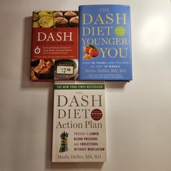 3 The DASH Diet Book Lot Younger You Cookbook Meal Plan Lose 20 Lbs Heller Marla