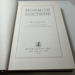 1958 Mormon Doctrine 1st First Edition 1st Printing McConkie LDS Hardcover
