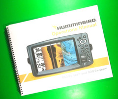 Owners Manual for Humminbird 800 & 900 Series 143 Pages W/Clear Covers!