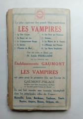 Les Vampires-Satanas, Louis Feuillade, 1915, French Movie Serial Book, Musidora