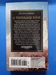 Warhammer 40K The Horus Heresy A Thousand Sons All Is Dust Paperback Book