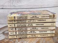 Lot of 6 Longarm by Tabor Evans Adult Western Vintage Paperback Book