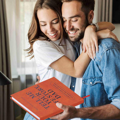 Dad Tell Me Your Life Story Leather Journal (Hardcover) – a Family Heirloom Keep