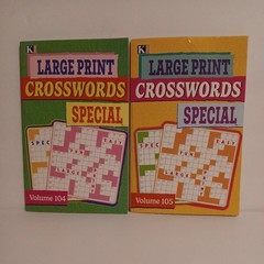 New! Lot Of 2 Kappa Large Print Crosswords Special Volume 104 & 105 DIGEST Size